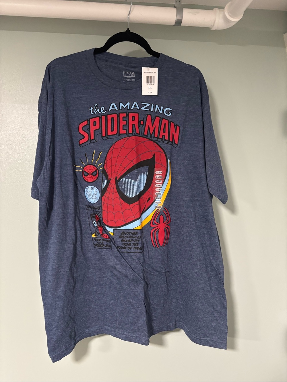 Marvel Spider-Man Graphic Short Sleeve Tee - Blue and Red